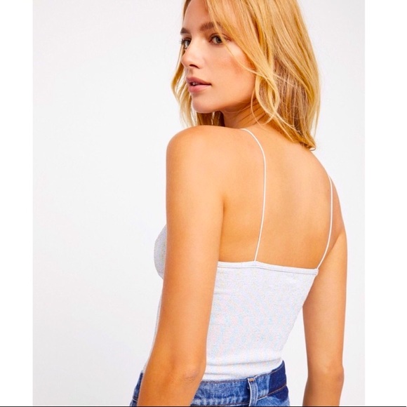 Free People Skinny Strap-Brami (sparkly) - Picture 3 of 4